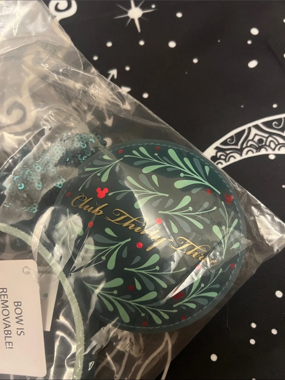 Disneyland Club 33 Holiday Christmas 2024 Loungefly Minnie Ears Headband NIP